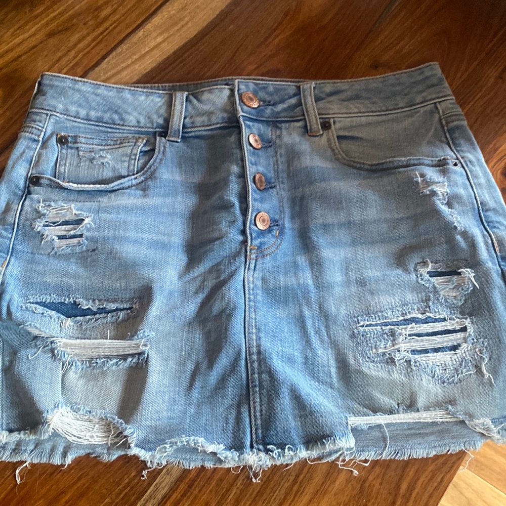 American Eagle skirt super stretch size 12 button front nwot